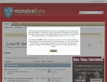 Tablet Screenshot of munsterfans.com